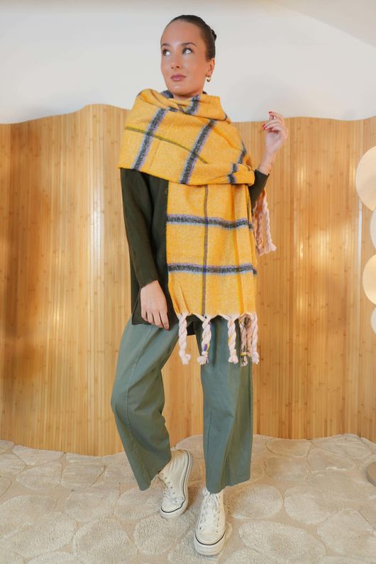 Gaberdine Barrel Pant Khaki